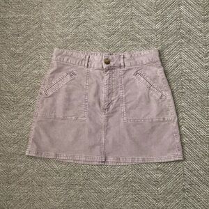 AMERICAN EAGLE CORDUROY LILAC HIGH RISE A LINE SKIRT SIZE 6